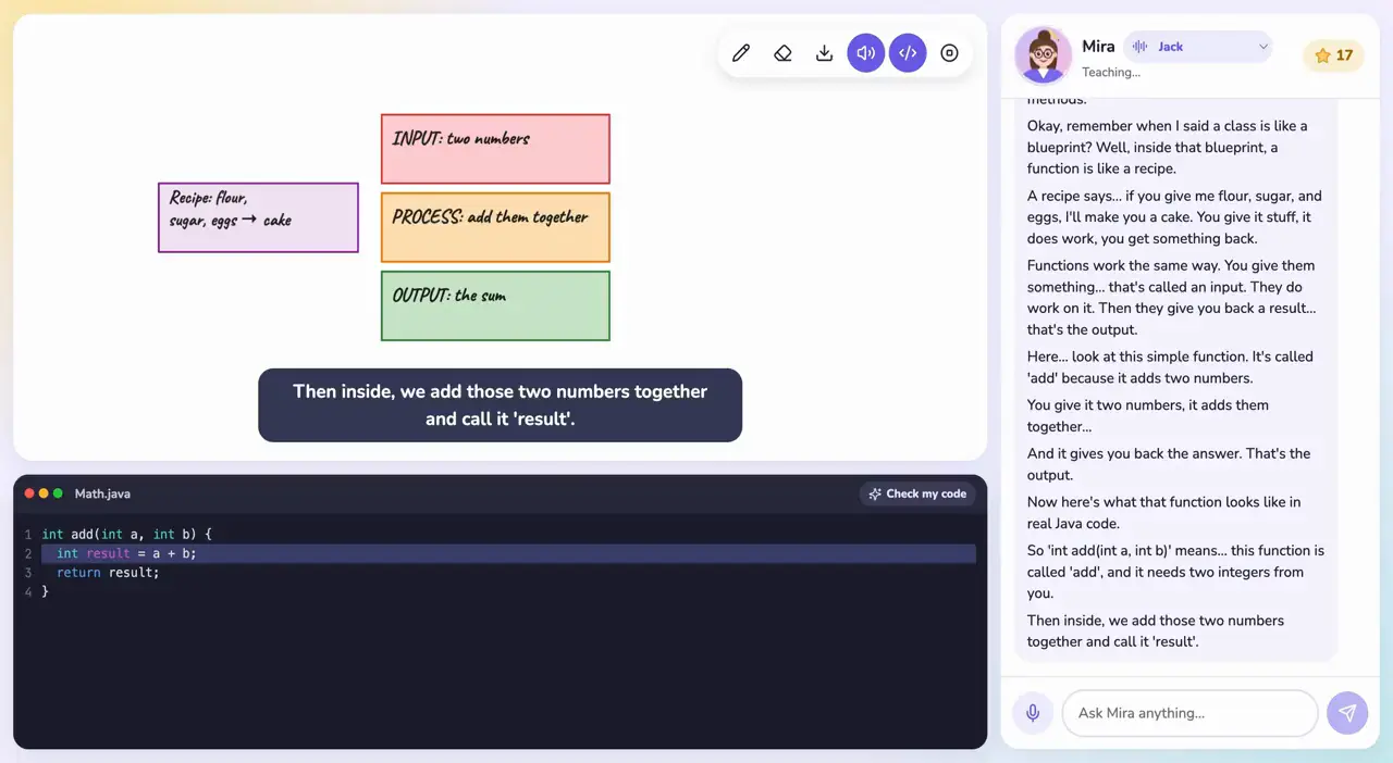 Mira, AI Personal Tutor screenshot